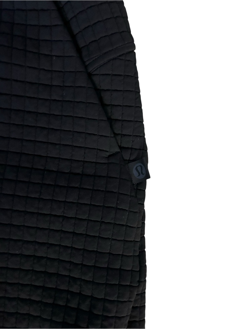 NEW Lululemon Lab Textured Grid 5.5” High-Rise Short Sz 4 Black Knit Shorts - Picture 7 of 10